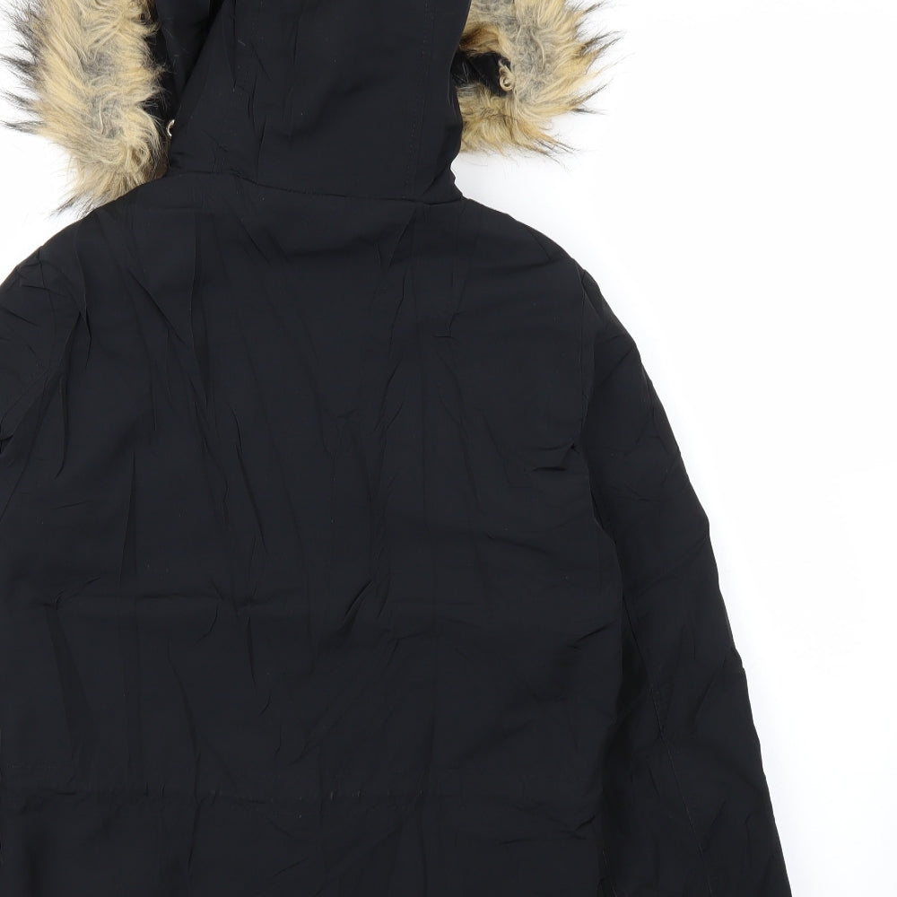 Topshop Womens Black Pea Coat Coat Size 6