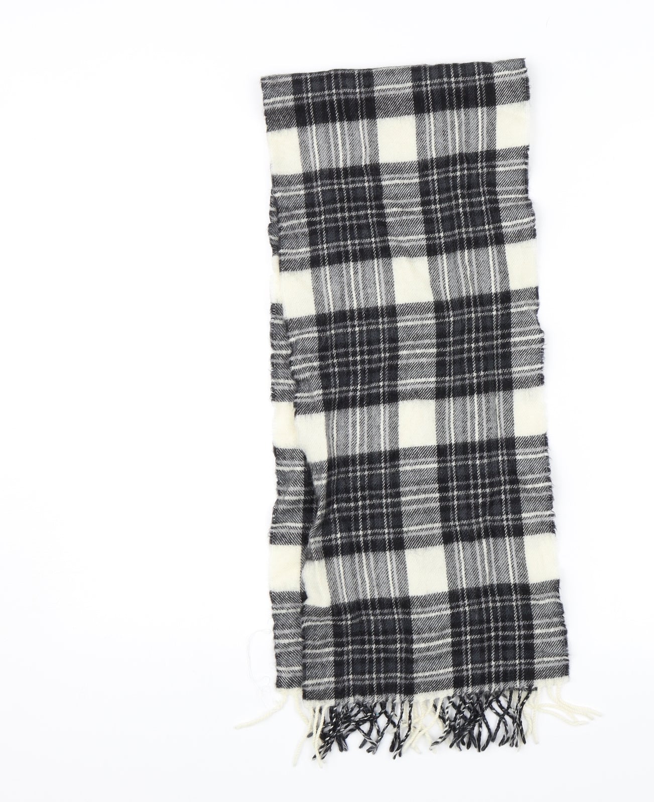 Ingles Buchan Unisex Black Plaid Scarf
