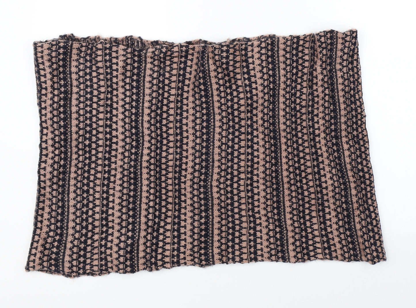Preworn Womens Multicoloured Striped Knit Scarf