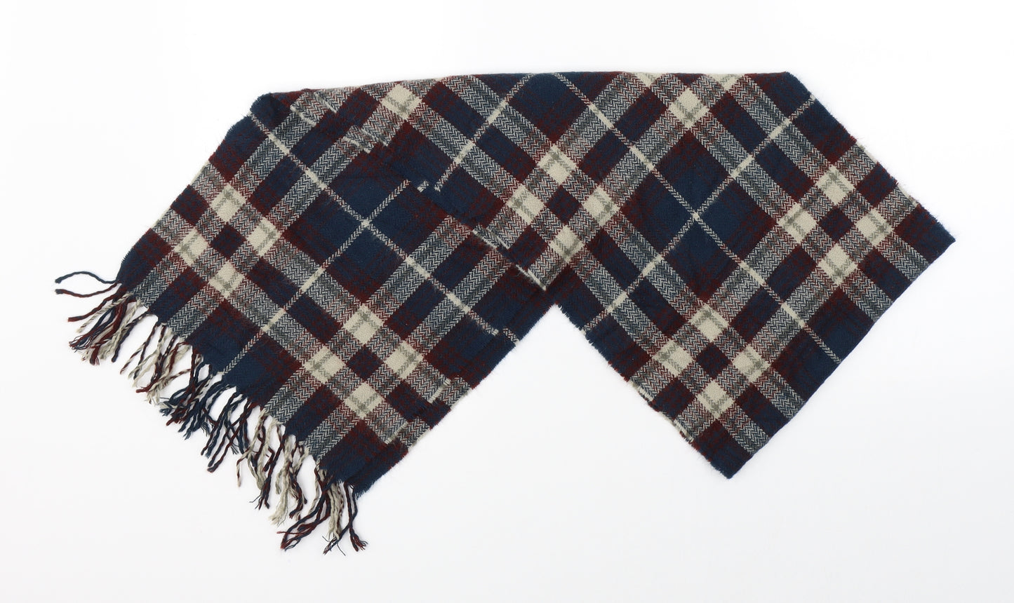 Preworn Unisex Multicoloured Check Scarf