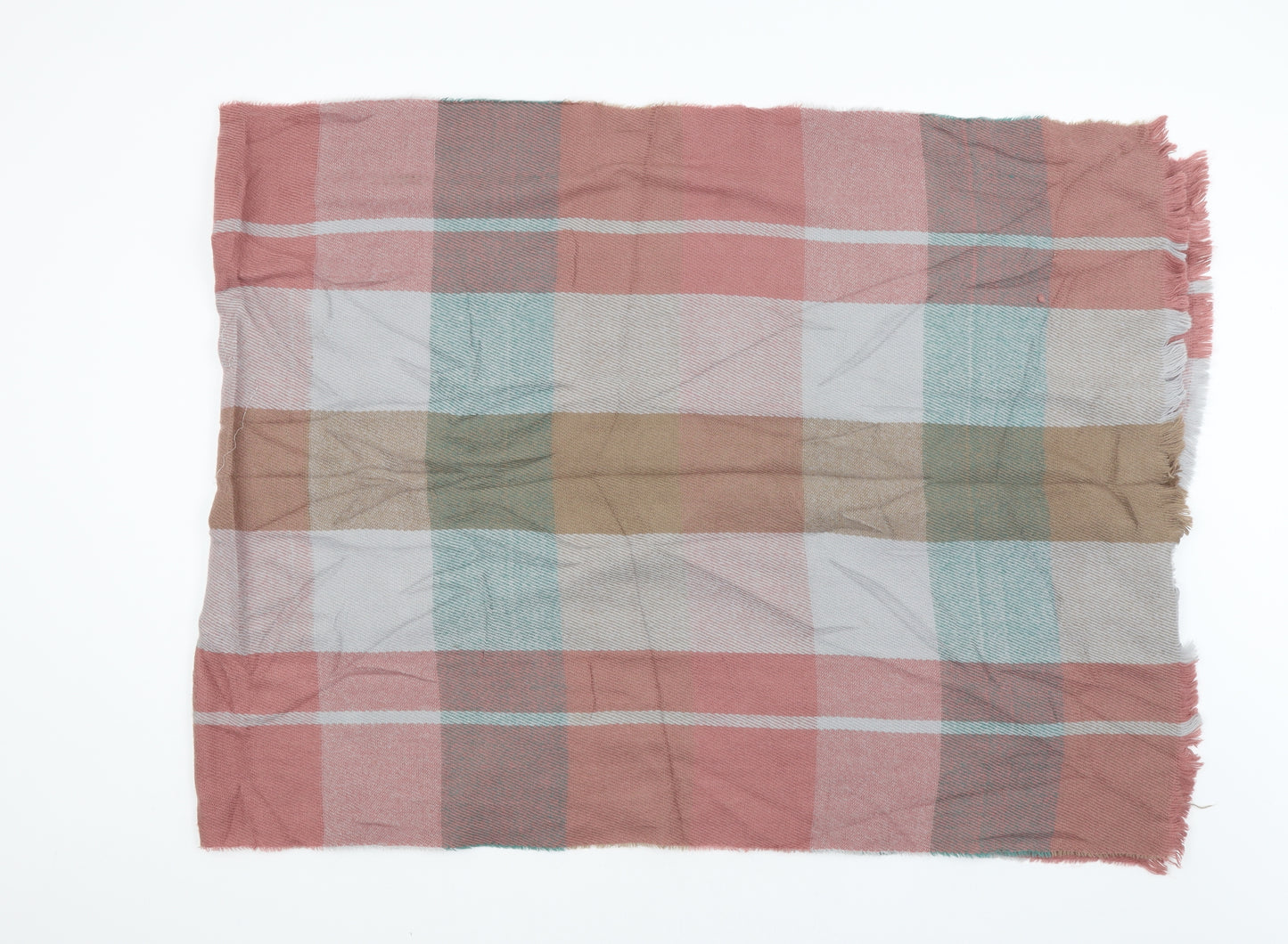 Preworn Womens Multicoloured Check Shawl/Wrap