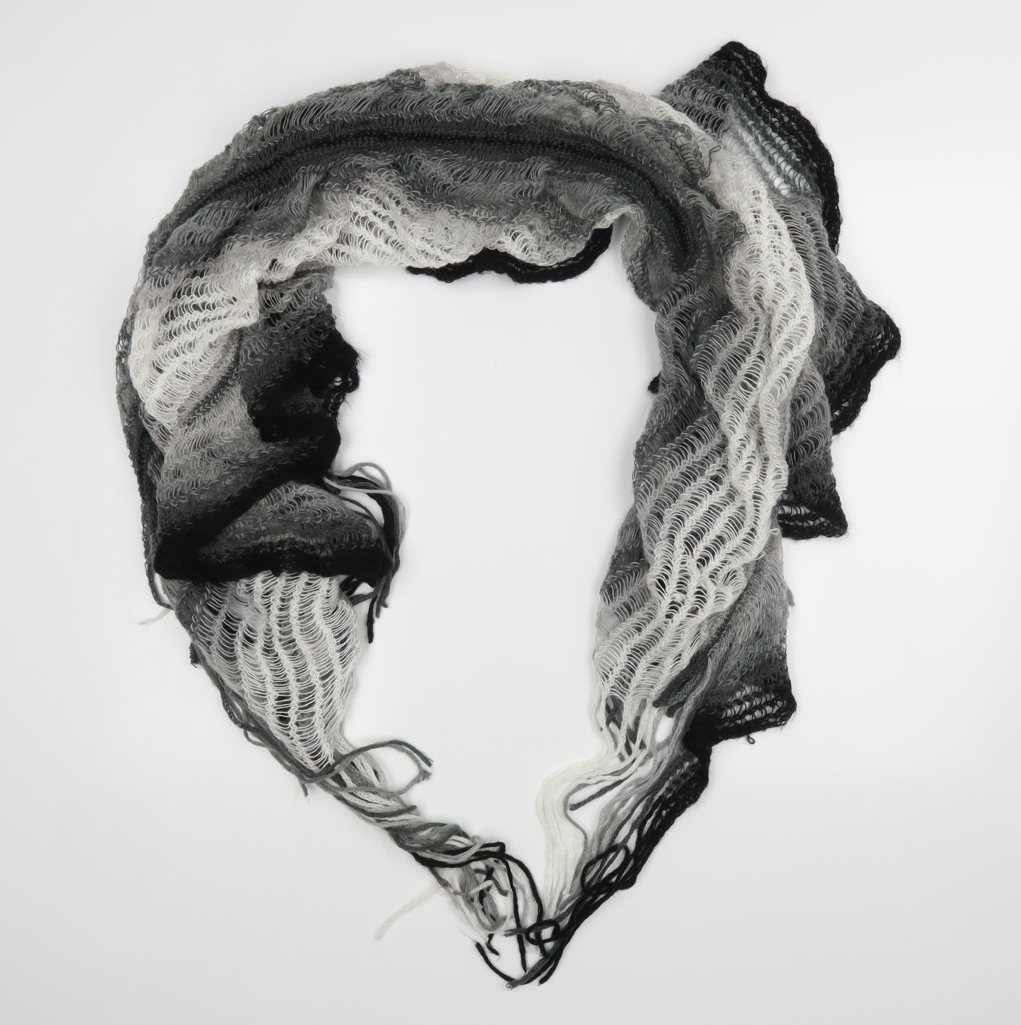 Evie Unisex Black Scarf