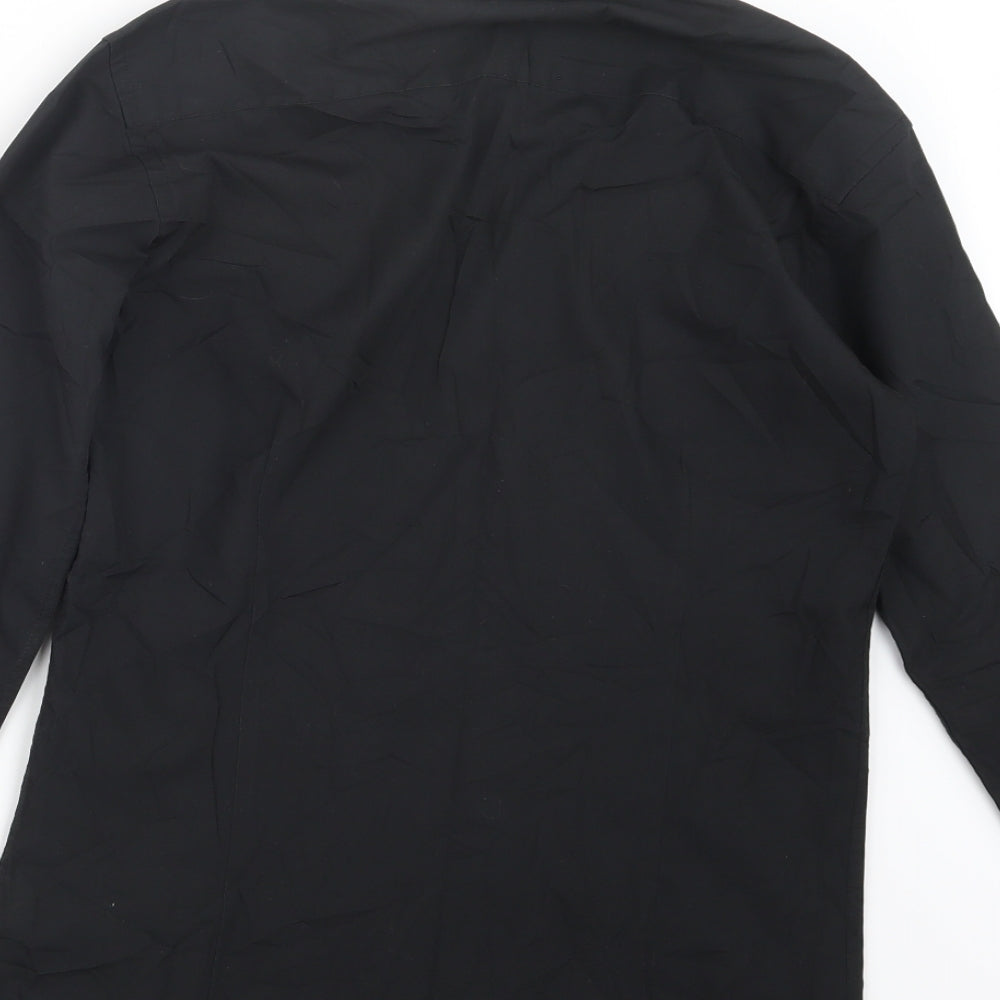 Cedar Wood State Mens Black Button-Up Size 14