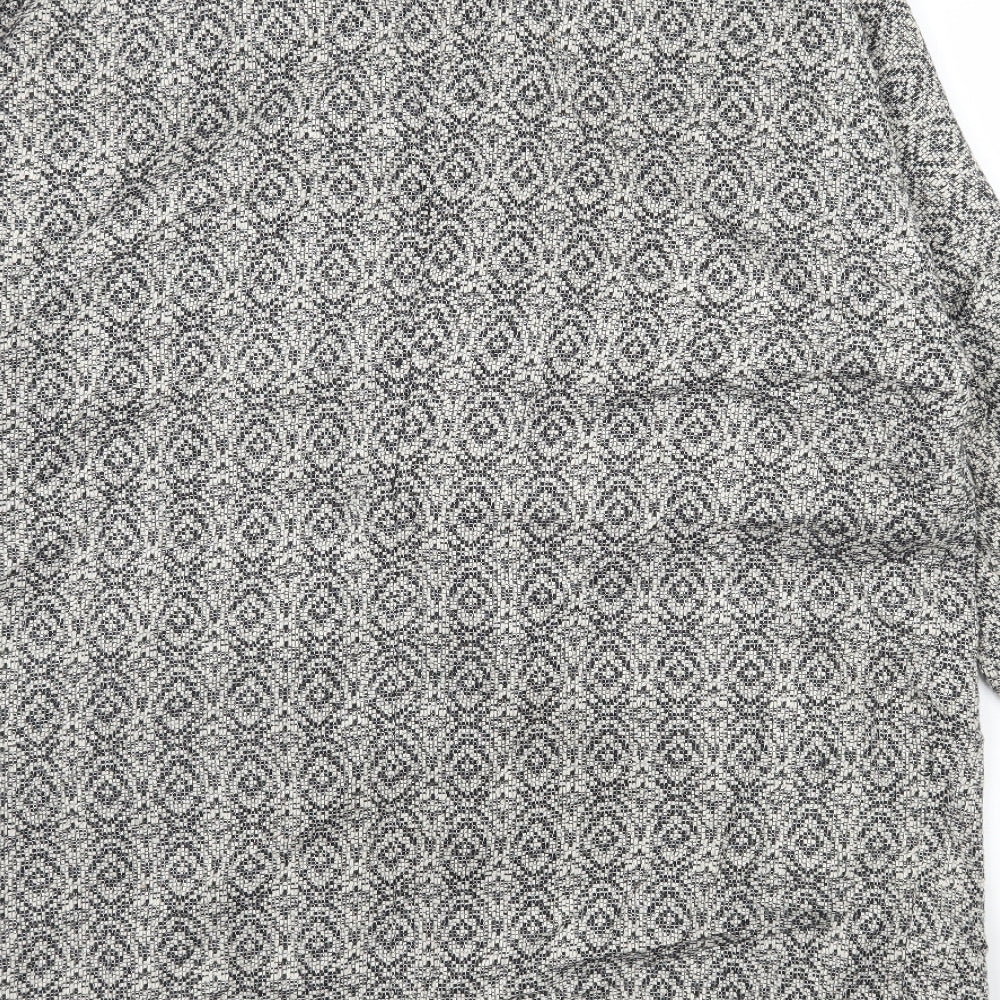 New Look Womens Grey Jacket Blazer Size 16