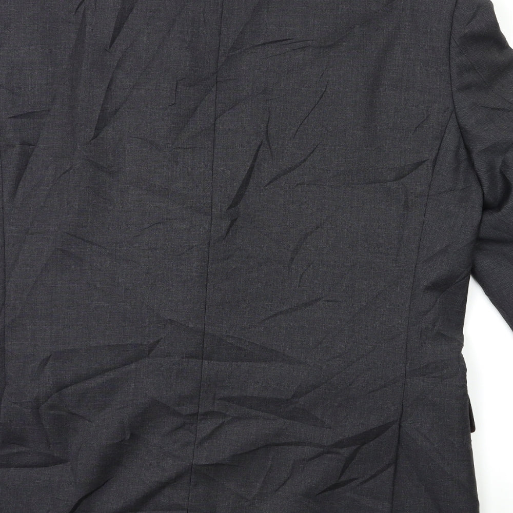 CHESTER Mens Grey Jacket Suit Jacket Size 42