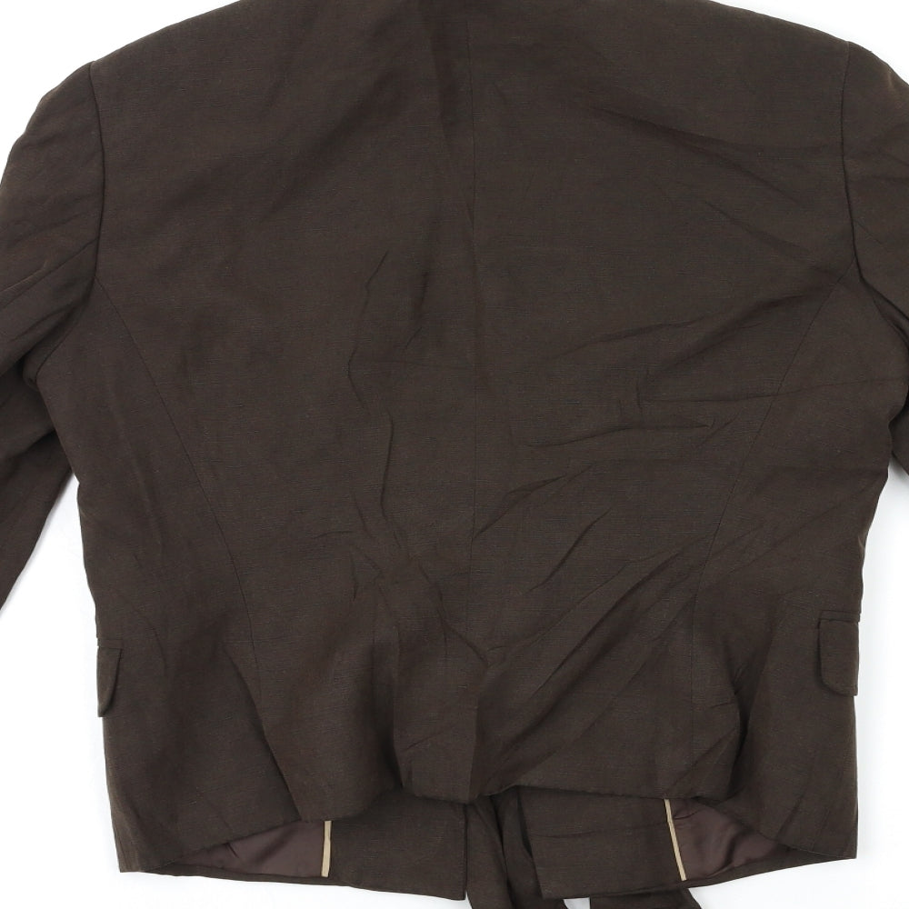 Per Una Womens Brown Jacket Blazer Size 10
