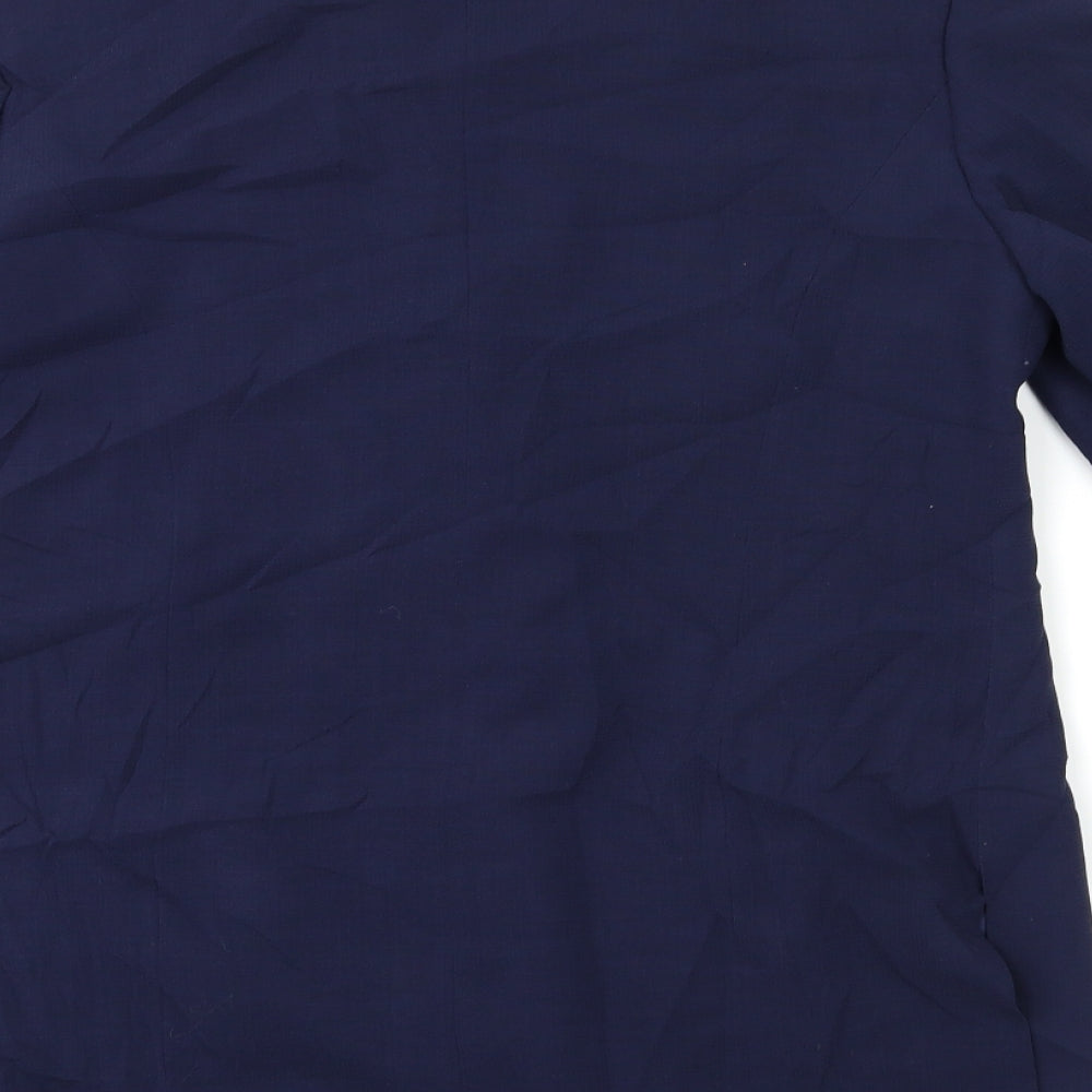 Apriori Womens Blue Jacket Blazer Size 12