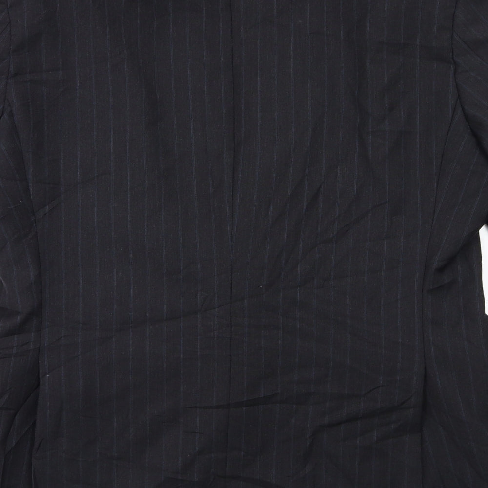 Marks and Spencer Mens Blue Striped Jacket Suit Jacket Size 40