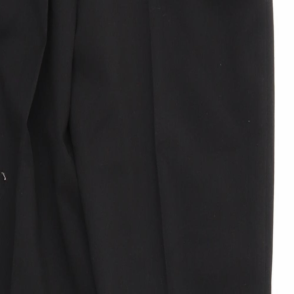 Preworn Womens Black Trousers Size 12 L27 in - Stretch waistband