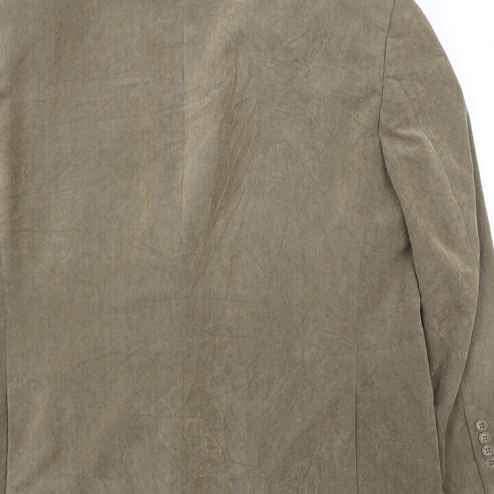 M&S Mens Beige Corduroy Jacket Suit Jacket Size 44