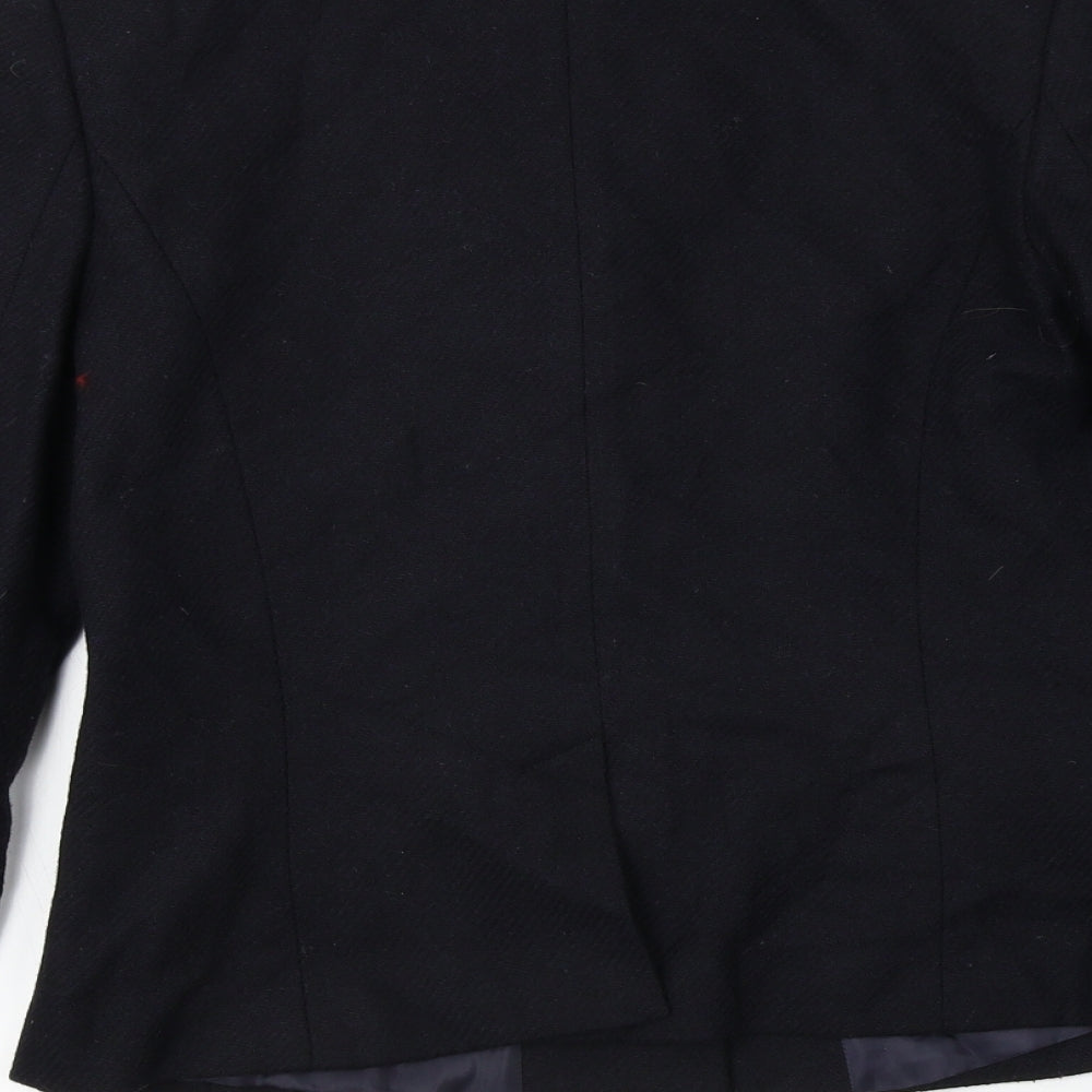 keu Womens Black Jacket Blazer Size S
