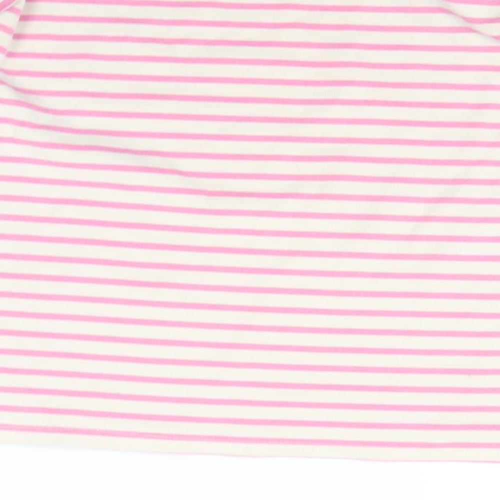 BDG Womens Pink Striped Pullover Jumper Size L