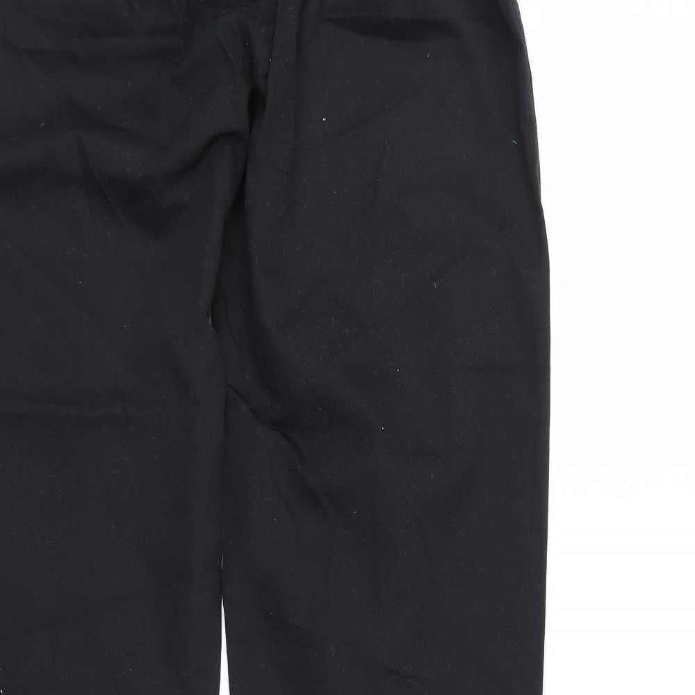 Preworn Womens Black Trousers Size 40 L29 in