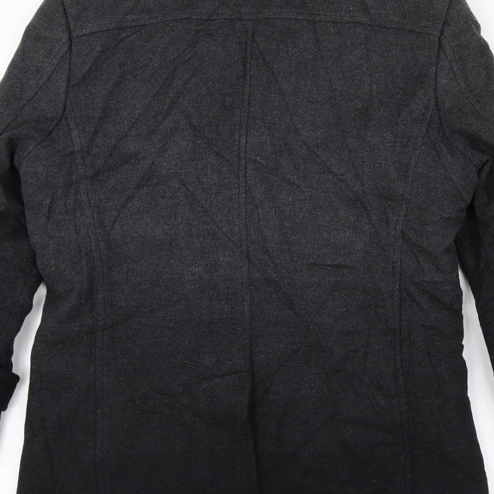 Heilan Home Womens Grey Pea Coat Jacket Size 48
