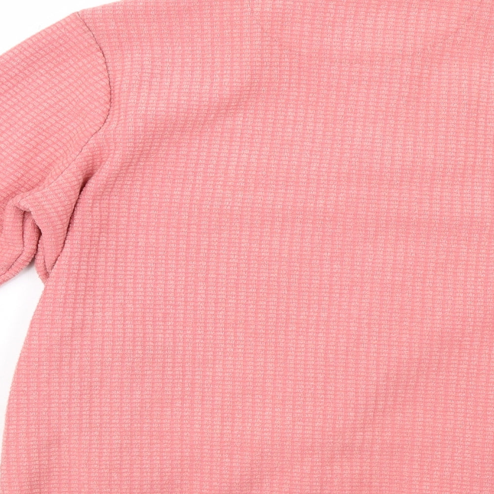 Wierd Fish Womens Pink Pullover Sweatshirt Size 14