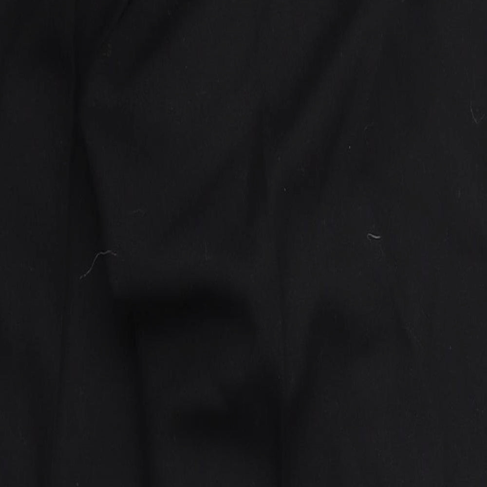 Preworn Womens Black Rayon Trousers Size 32 L27 in