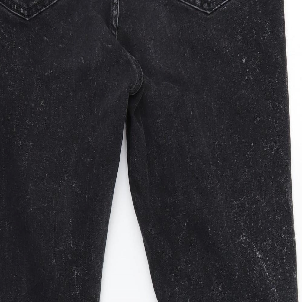 ASOS Womens Black Straight Jeans Size 32 in L20 in