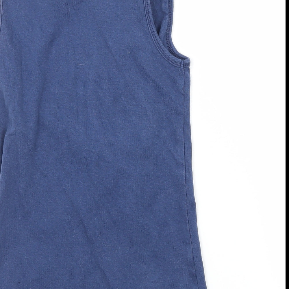 H&M Girls Black Jersey Basic Tank Size 8-9 Years