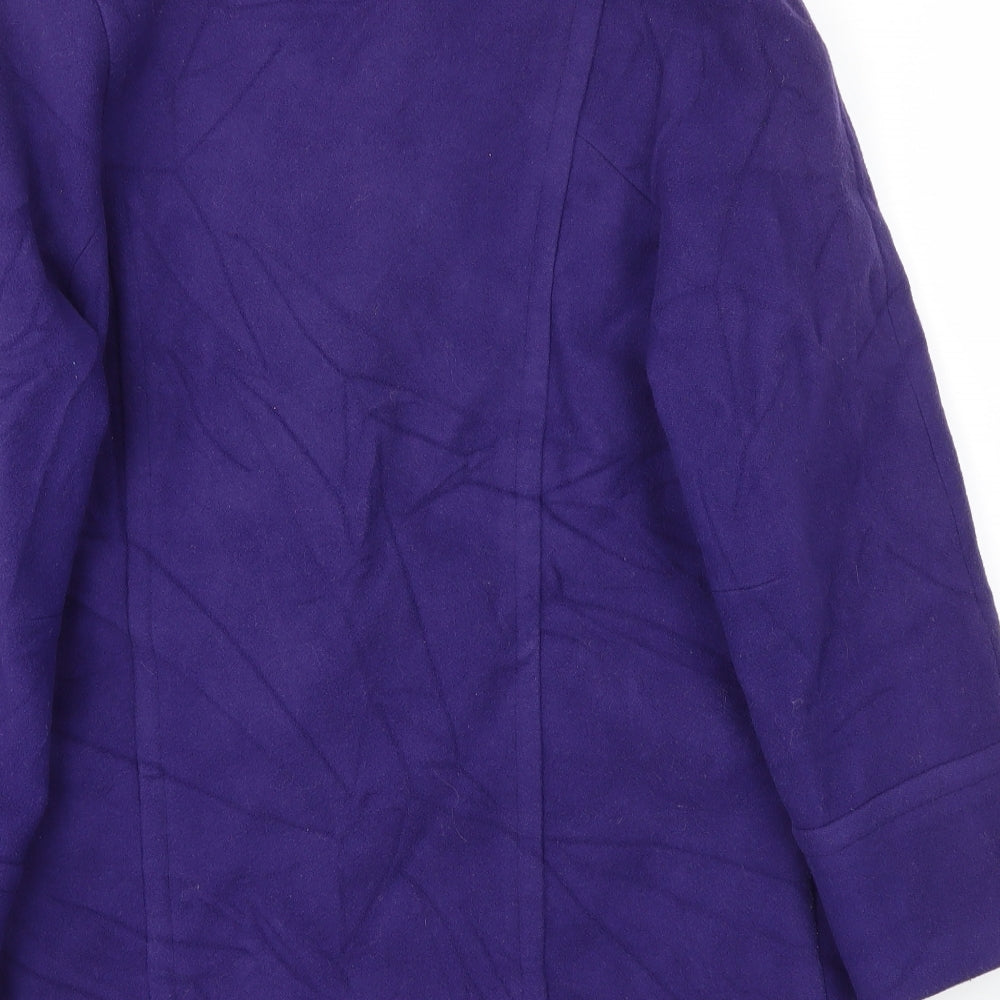 Julius Womens Purple Jacket Coat Size 12