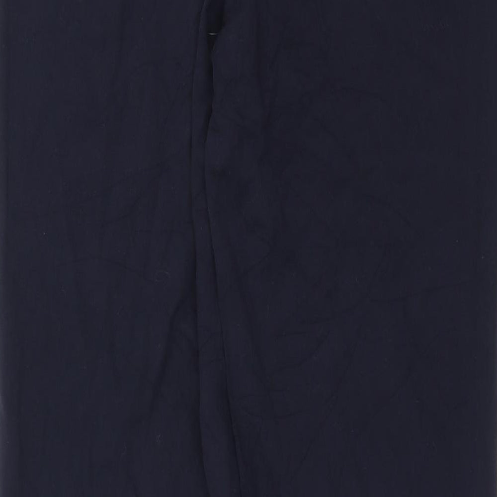 Marks and Spencer Womens Blue Trousers Size 12 L31 in