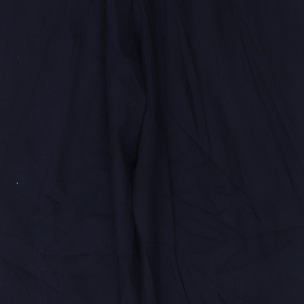 Marks and Spencer Womens Blue Paisley Trousers Size 18 L28 in