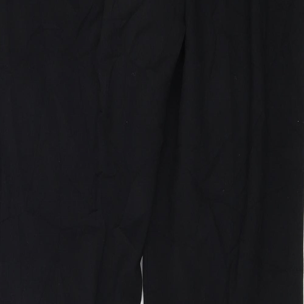 Marks and Spencer Womens Black Trousers Size 12 L24 in