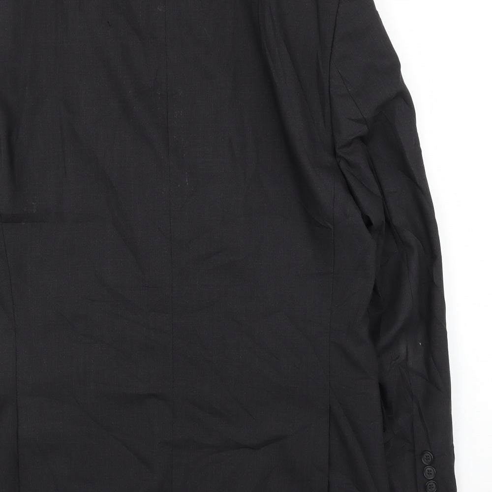 M&S Mens Black Jacket Suit Jacket Size 40