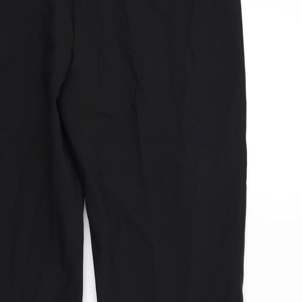 M&S Womens Black Trousers Size 14 L26 in