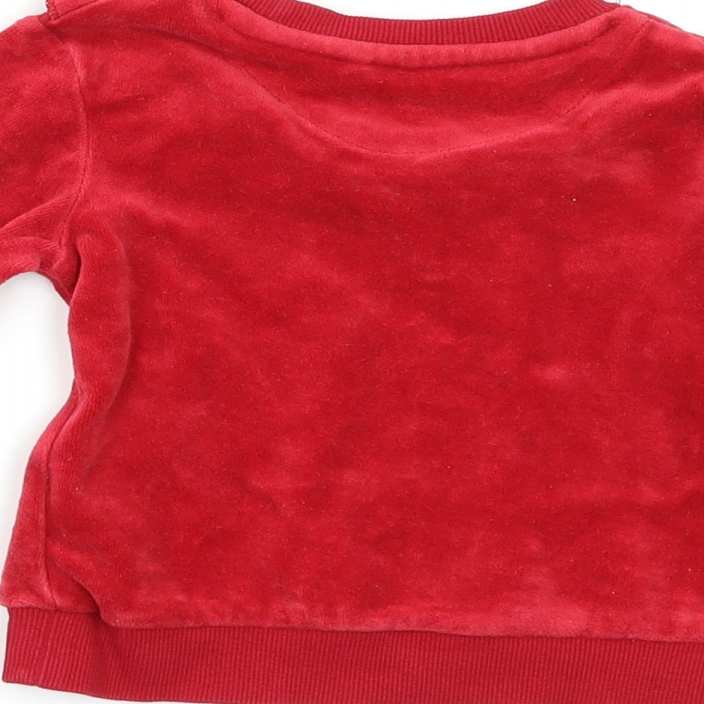 M&S Baby Red Pullover Jumper Size 12-18 Months