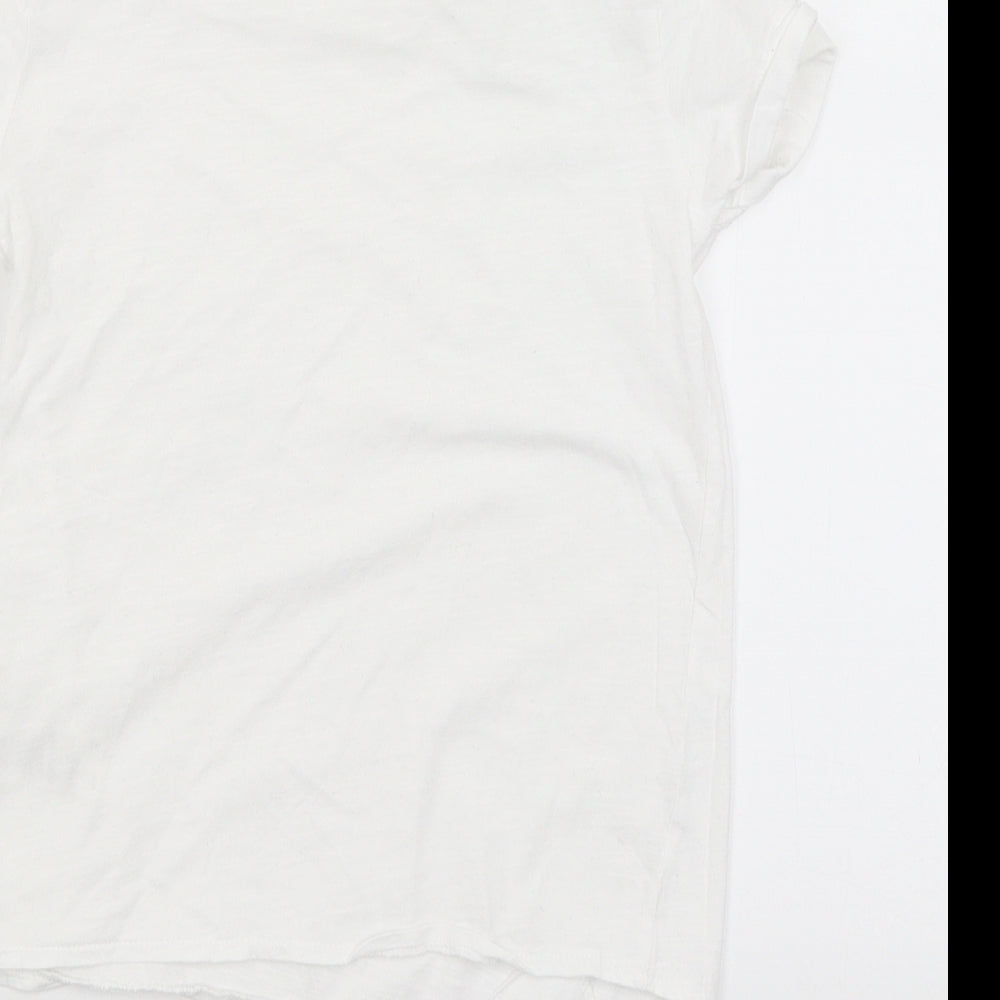 Very Girls White Basic T-Shirt Size 8 Years