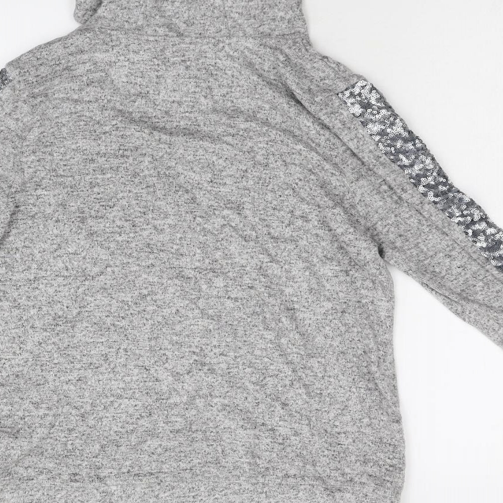 F&F Girls Grey Pullover Hoodie Size 13-14 Years