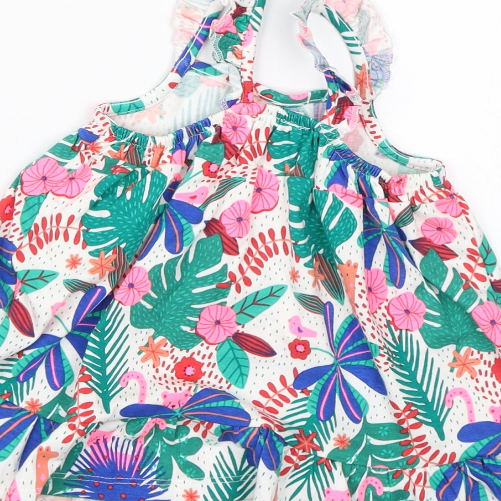 F&F Girls Multicoloured Floral Shift Size 3-6 Months