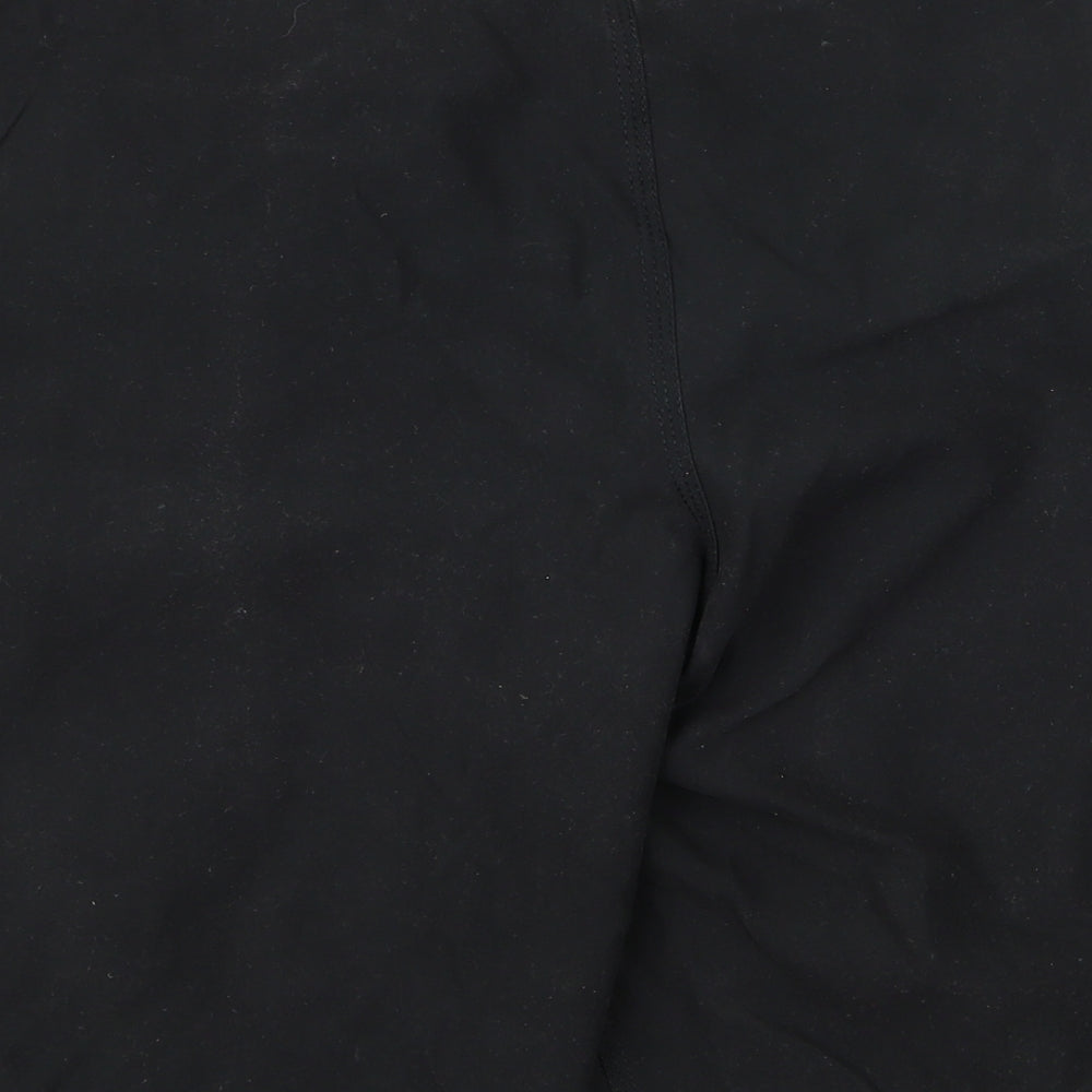 Preworn Womens Black Ramie Bermuda Shorts Size M