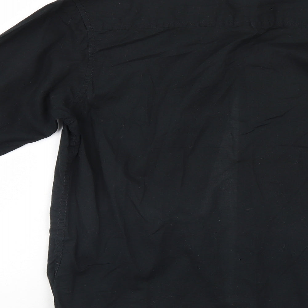 Cedar Wood State Mens Black Button-Up Size S