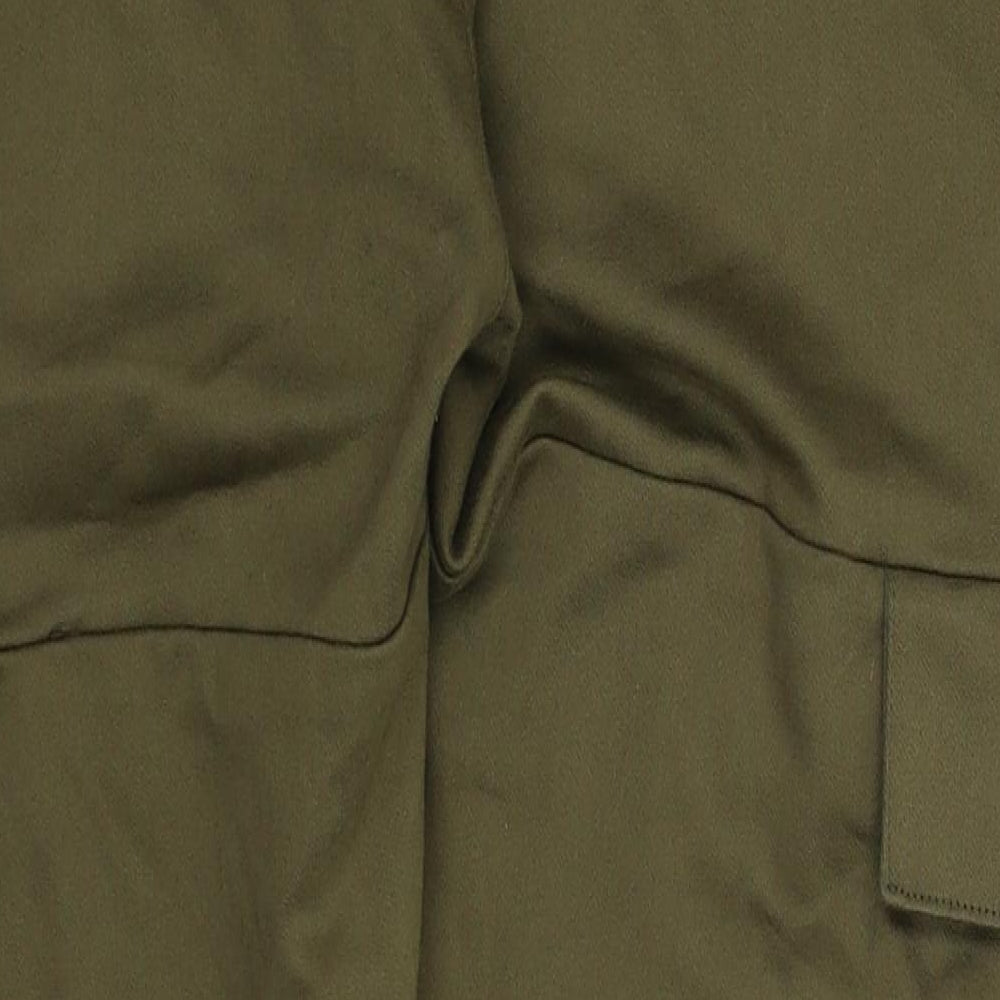 Zara Mens Green Cargo Trousers Size XL L28 in