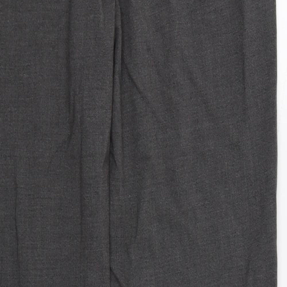 M&S Womens Grey Trousers Size 12 L26 in