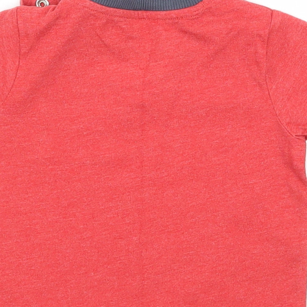 Nutmeg Boys Red Jersey Basic T-Shirt Size 3-6 Months