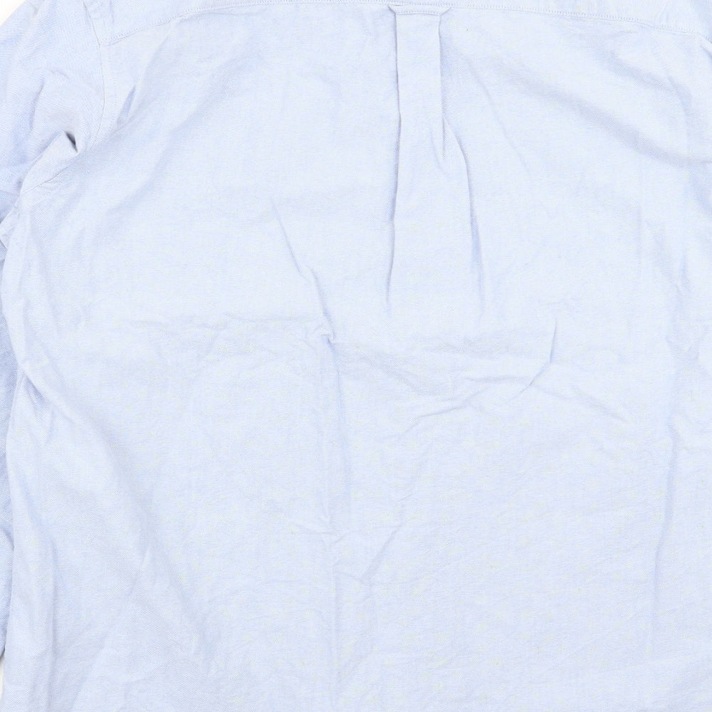 MVP Mens Blue Dress Shirt Size L
