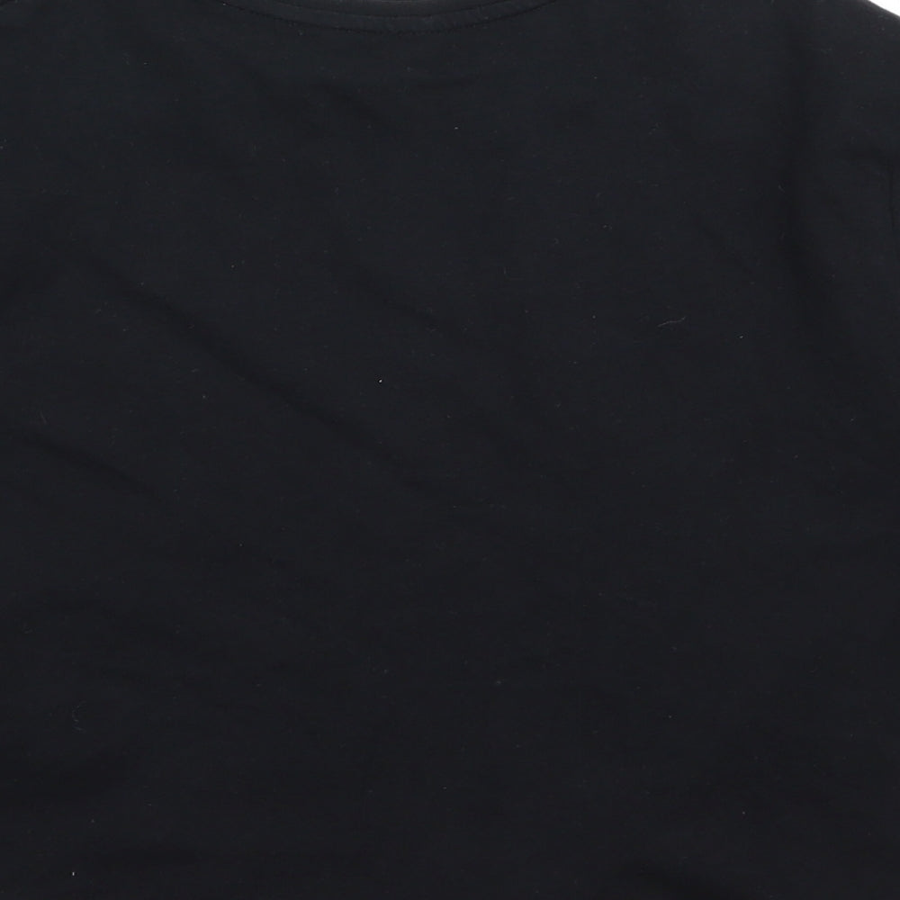 Asda George Girls Black Solid Top Pyjama Top Size 9-10 Years