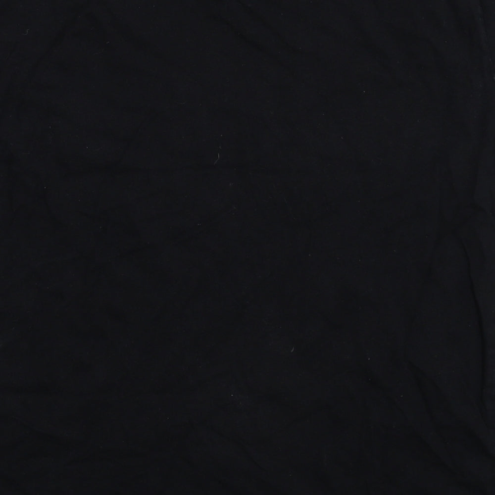 Team Black Mens Black T-Shirt Size S