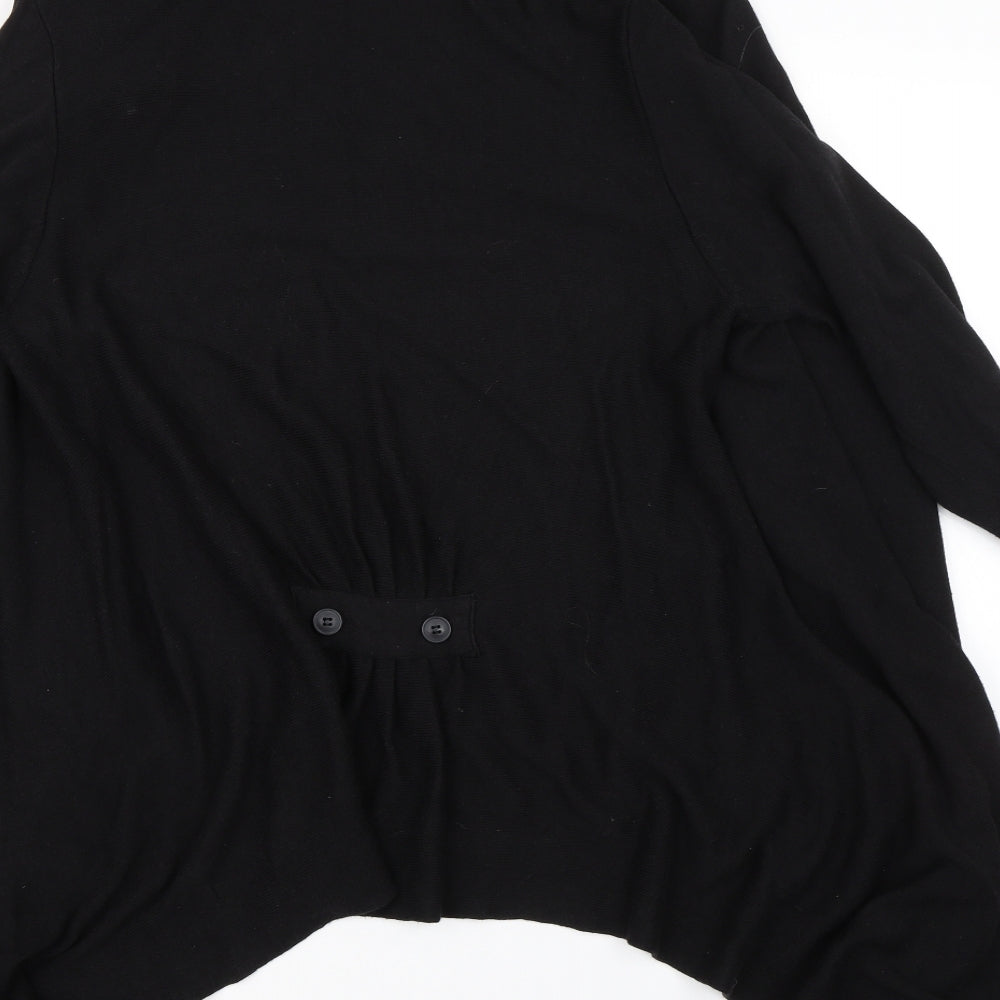 BM Womens Black Cardigan Jumper Size M