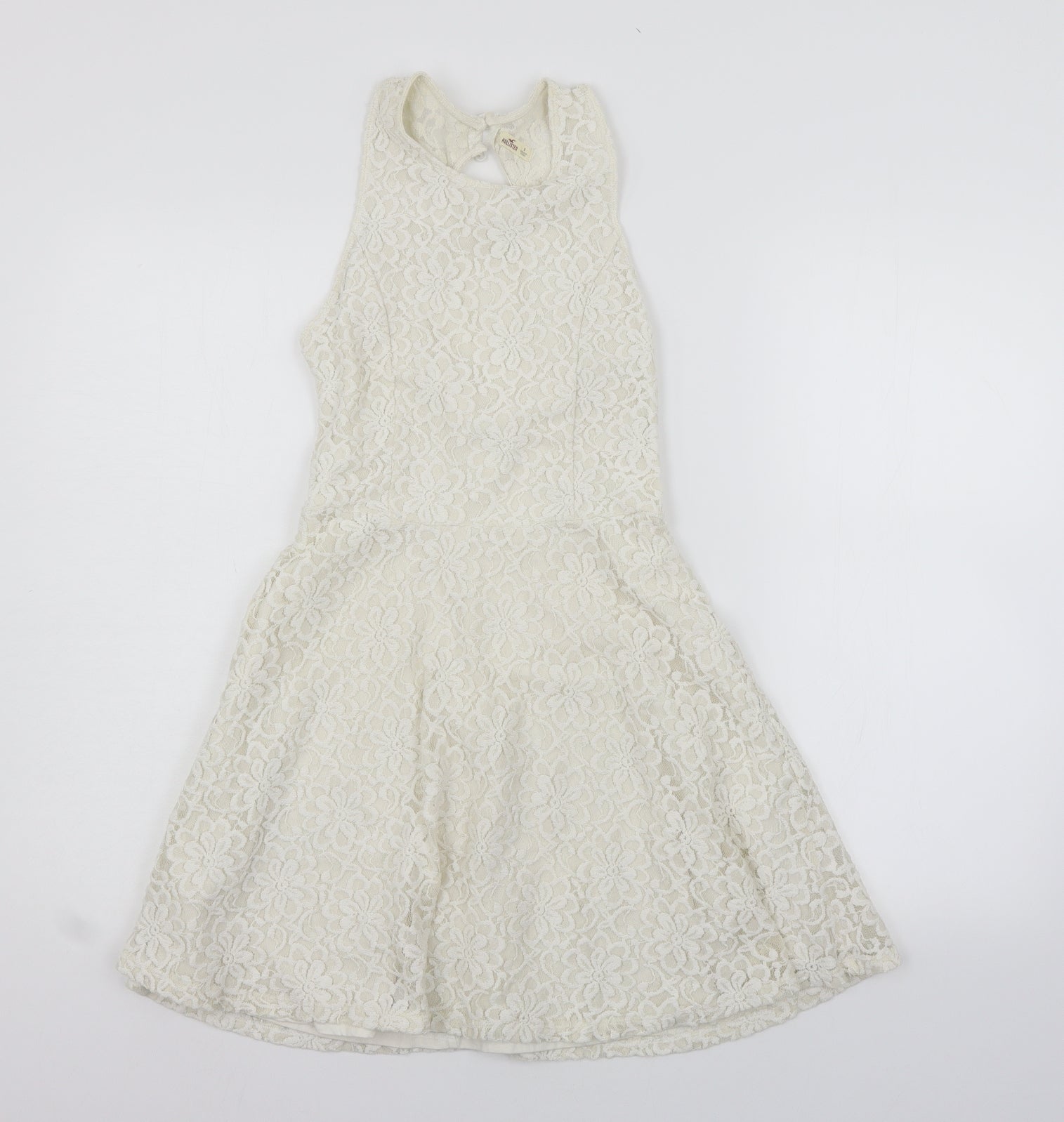 HOLISTER Womens Beige Fit & Flare Size S Preworn
