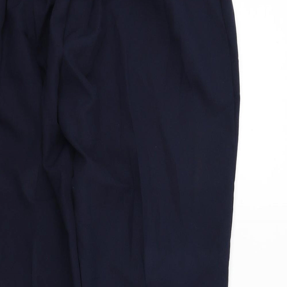 Preworn Womens Blue Trousers Size 20 L24 in - Elastic Waist Band