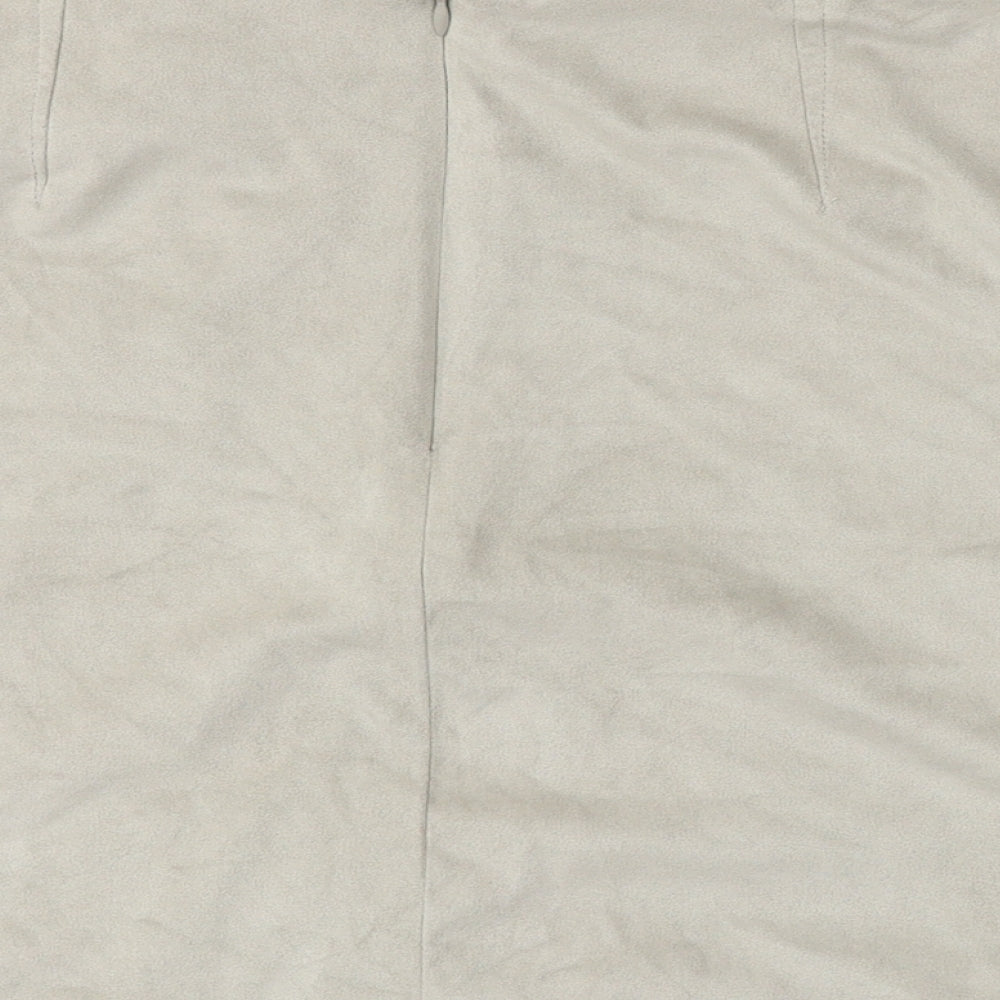 New Look Womens Grey A-Line Skirt Size 12
