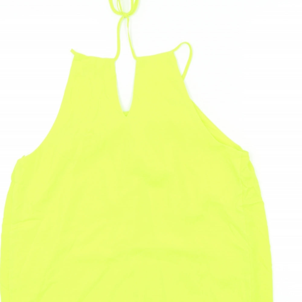 F&F Womens Yellow Basic T-Shirt Size 12