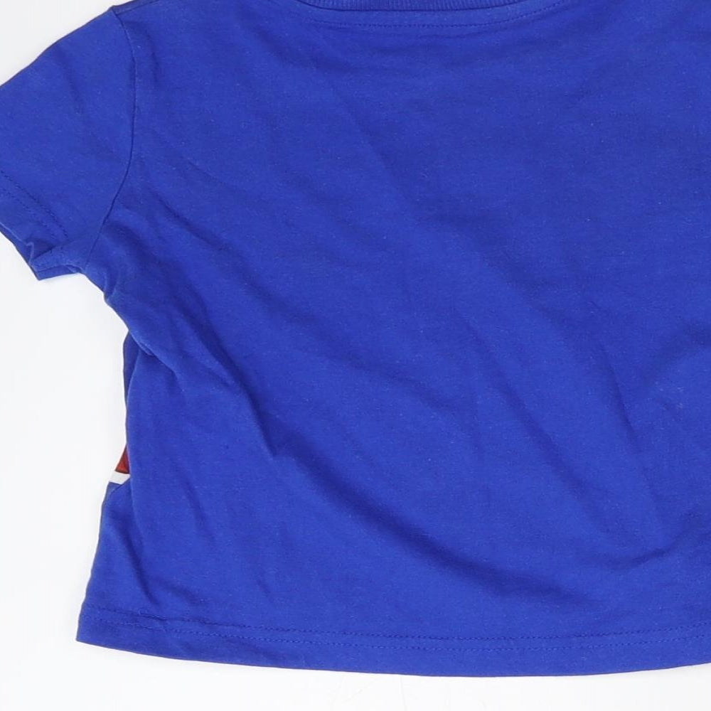 Tesco Boys Blue Pullover T-Shirt Size 2-3 Years - Spider Man