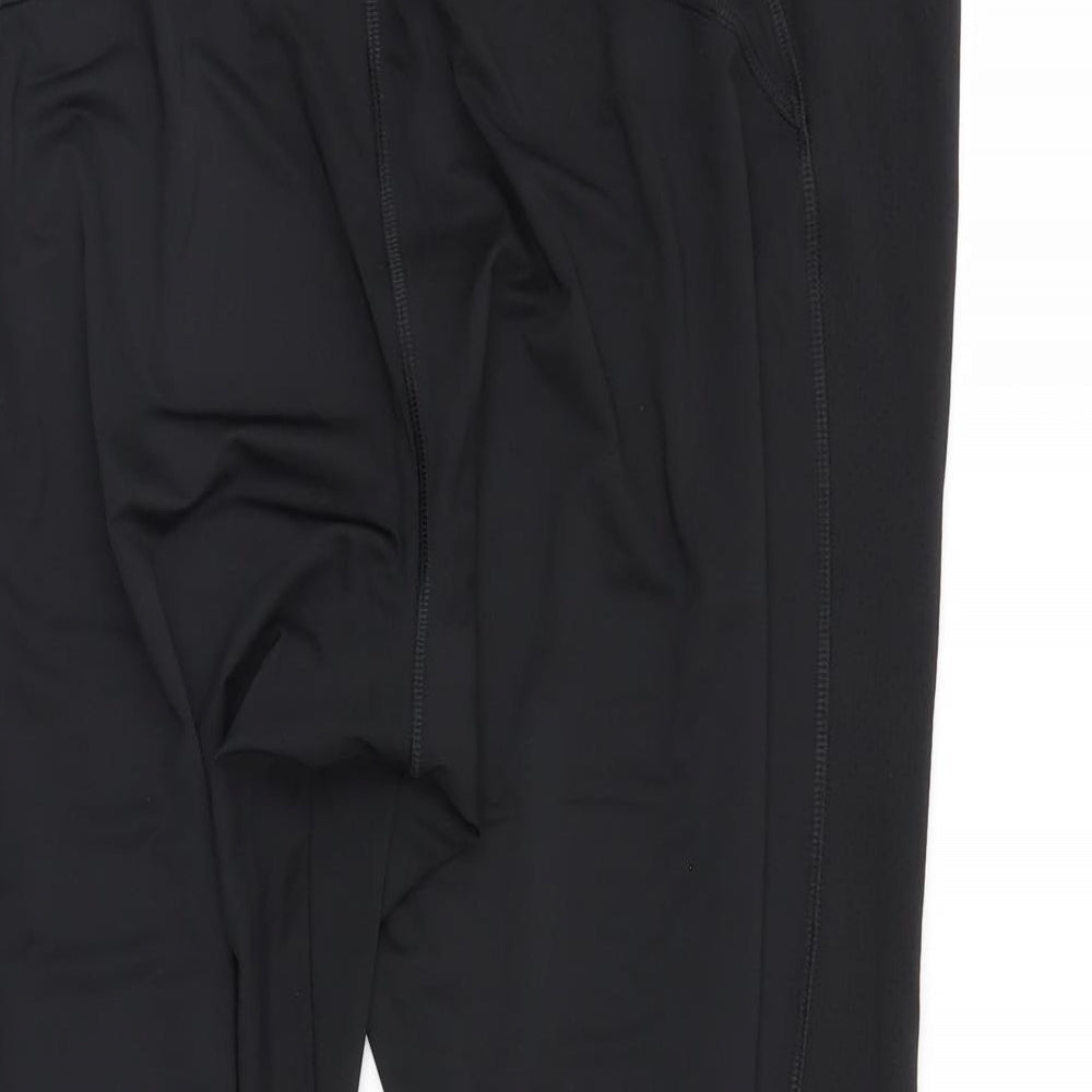 TU Womens Black Cropped Leggings L20 in