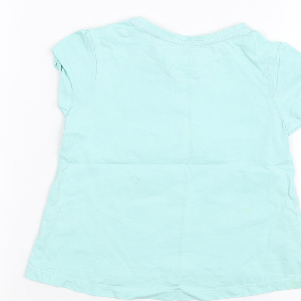 TU Boys Green Basic T-Shirt Size 2-3 Years
