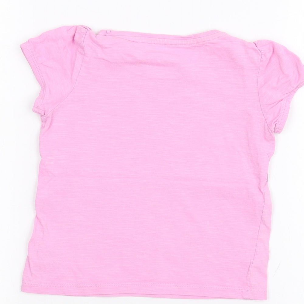 Mothercare Baby Pink Basic T-Shirt Size 24 Months