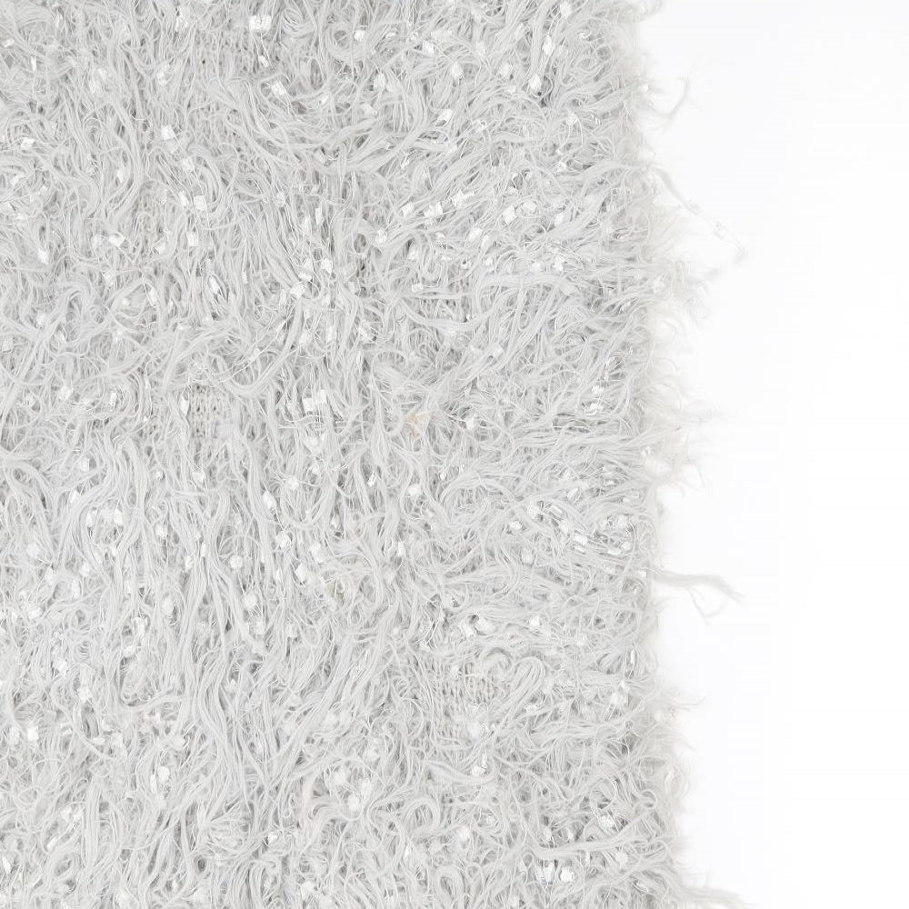 Shk Paris Womens Grey Cardigan Jumper One Size